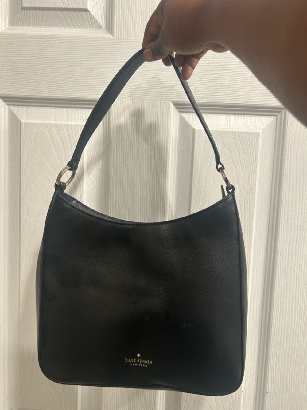 Kate Spade Black Perry Saffiano Leather Shoulder Bag